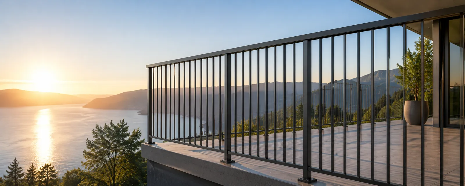 Modern Architectural Aluminum Railing