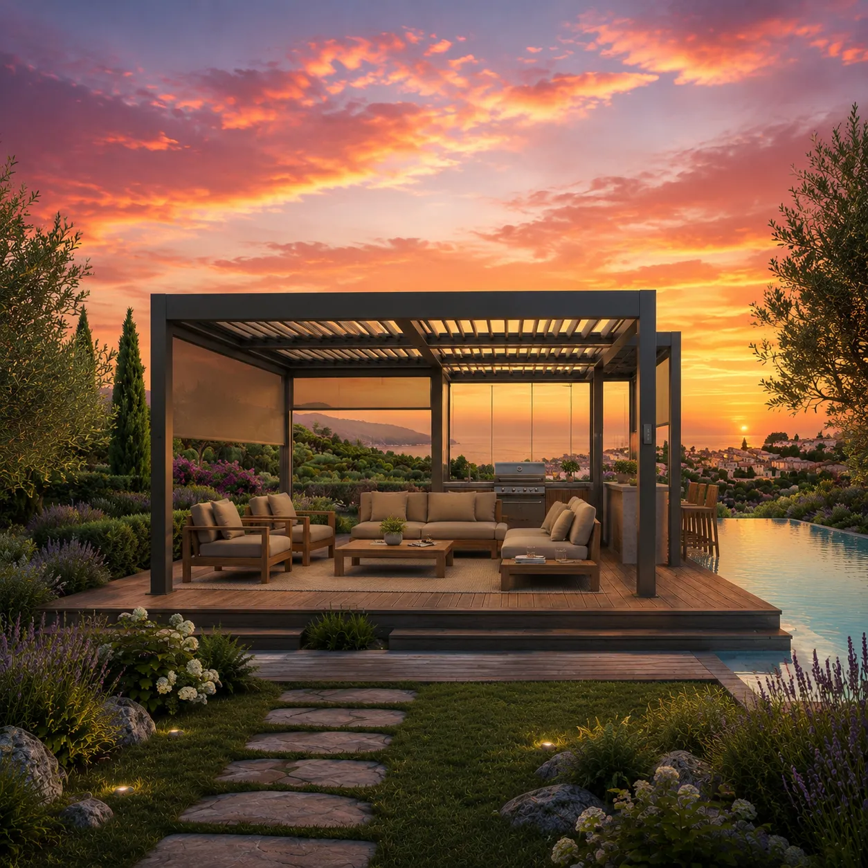 Combination Aluminum Pergola