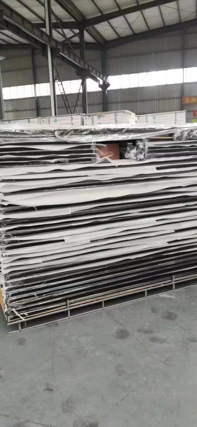 Palletized aluminum fence systems ready for export