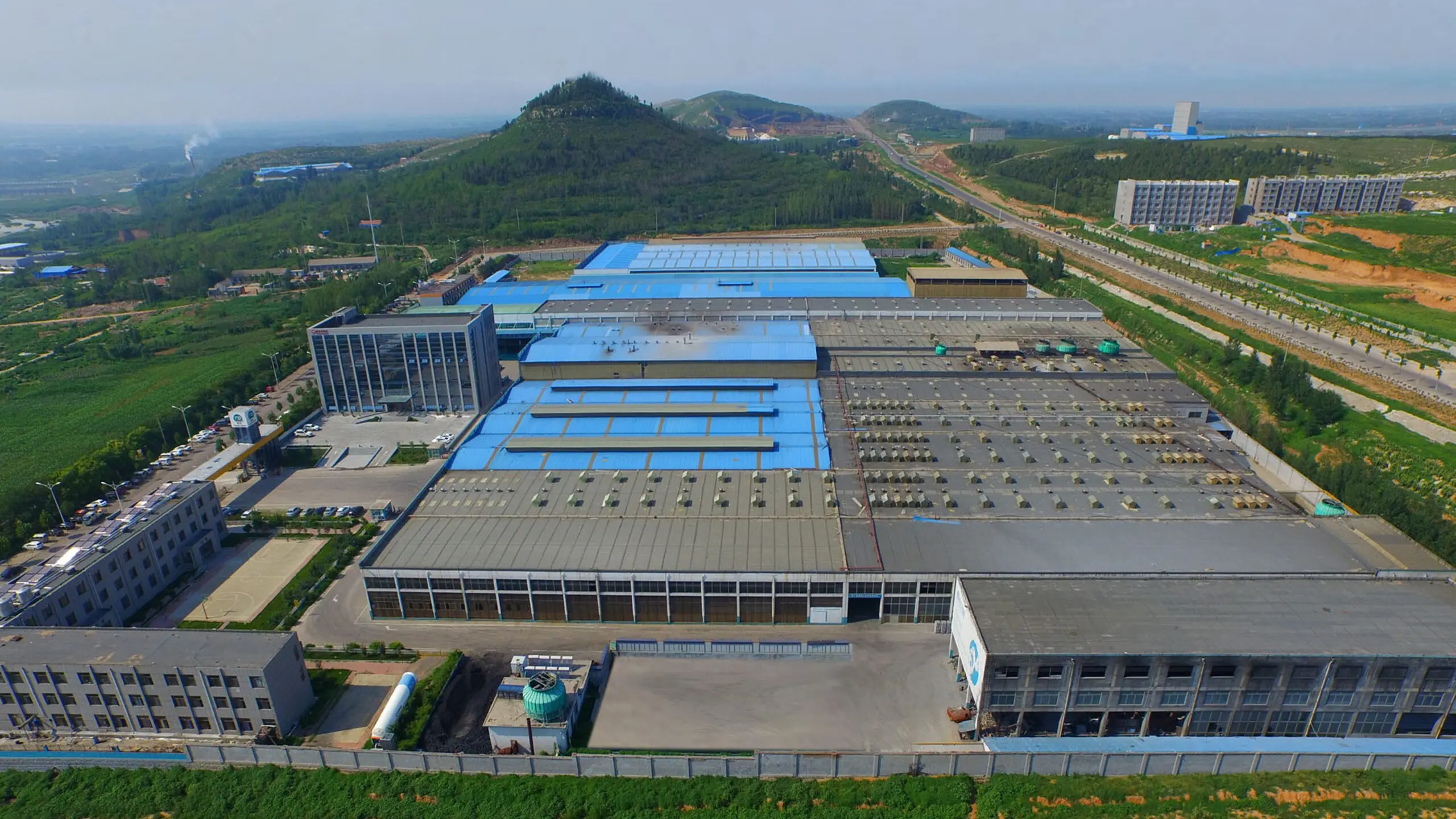 YD Aluminum factory aerial side view
