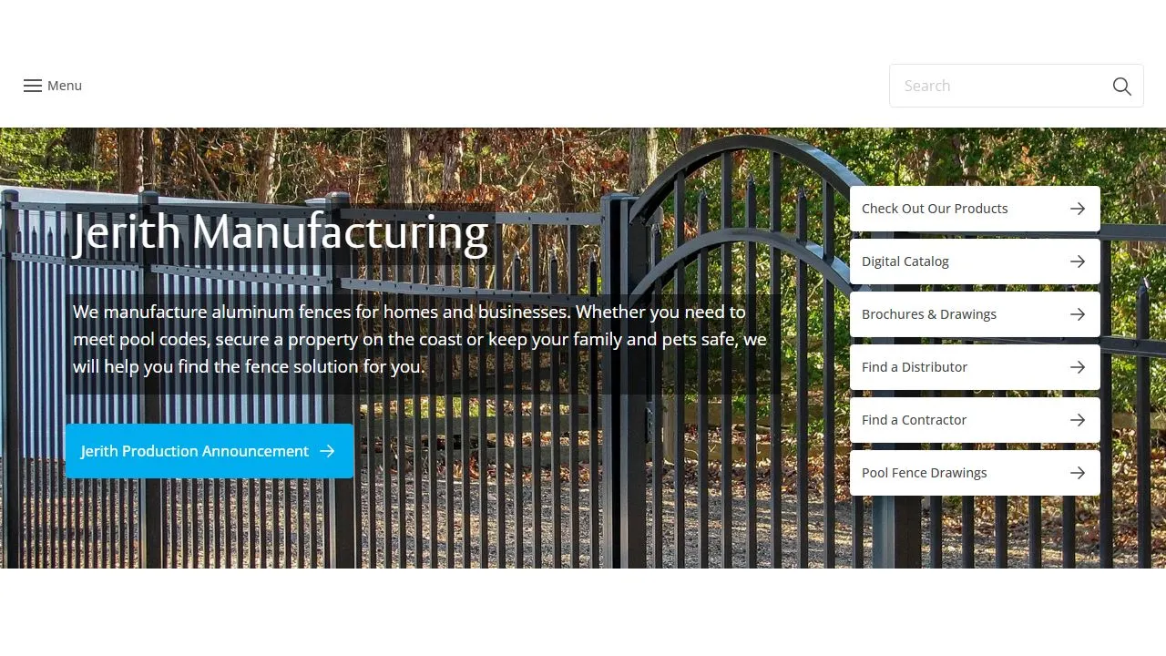 Jerith Manufacturing website