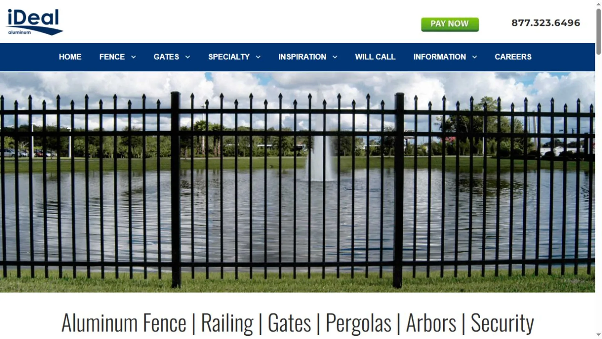 Ideal Aluminum Products website