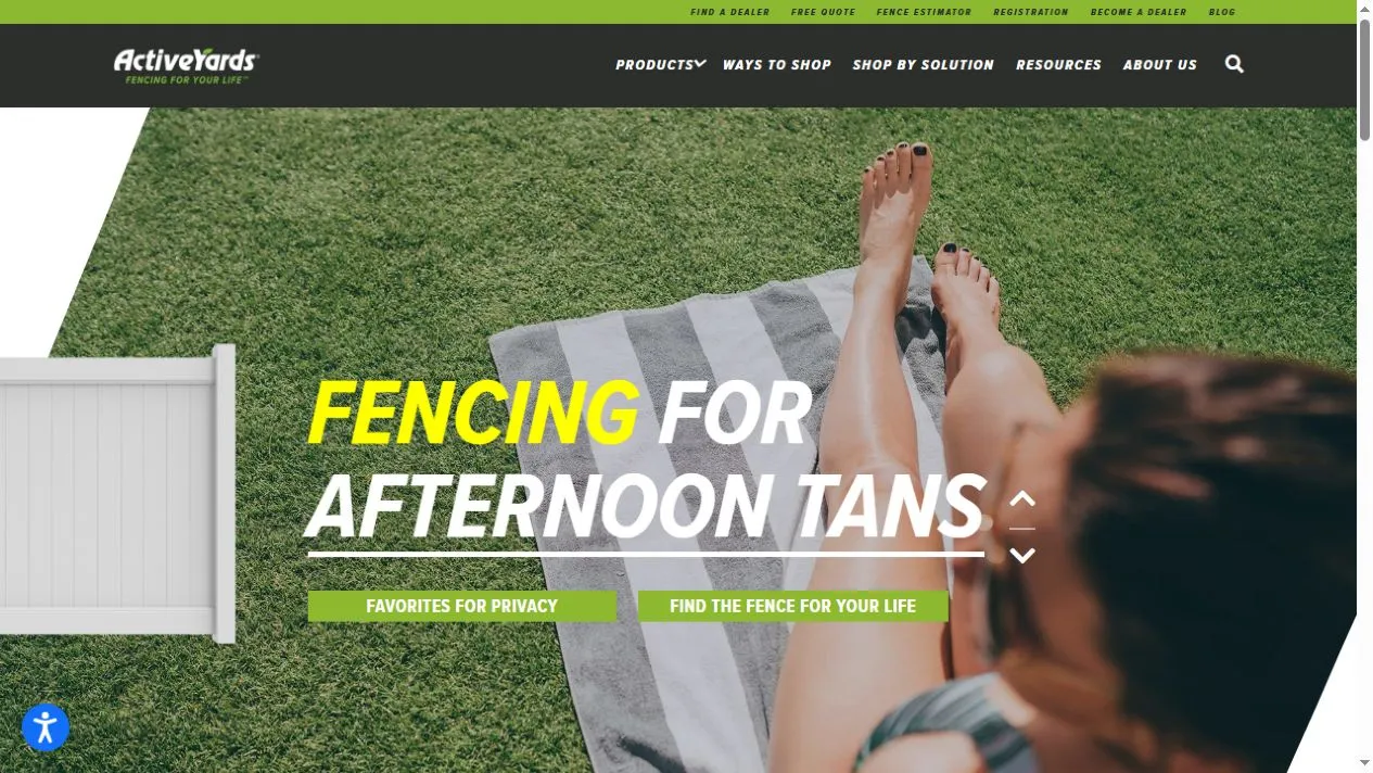 ActiveYards website
