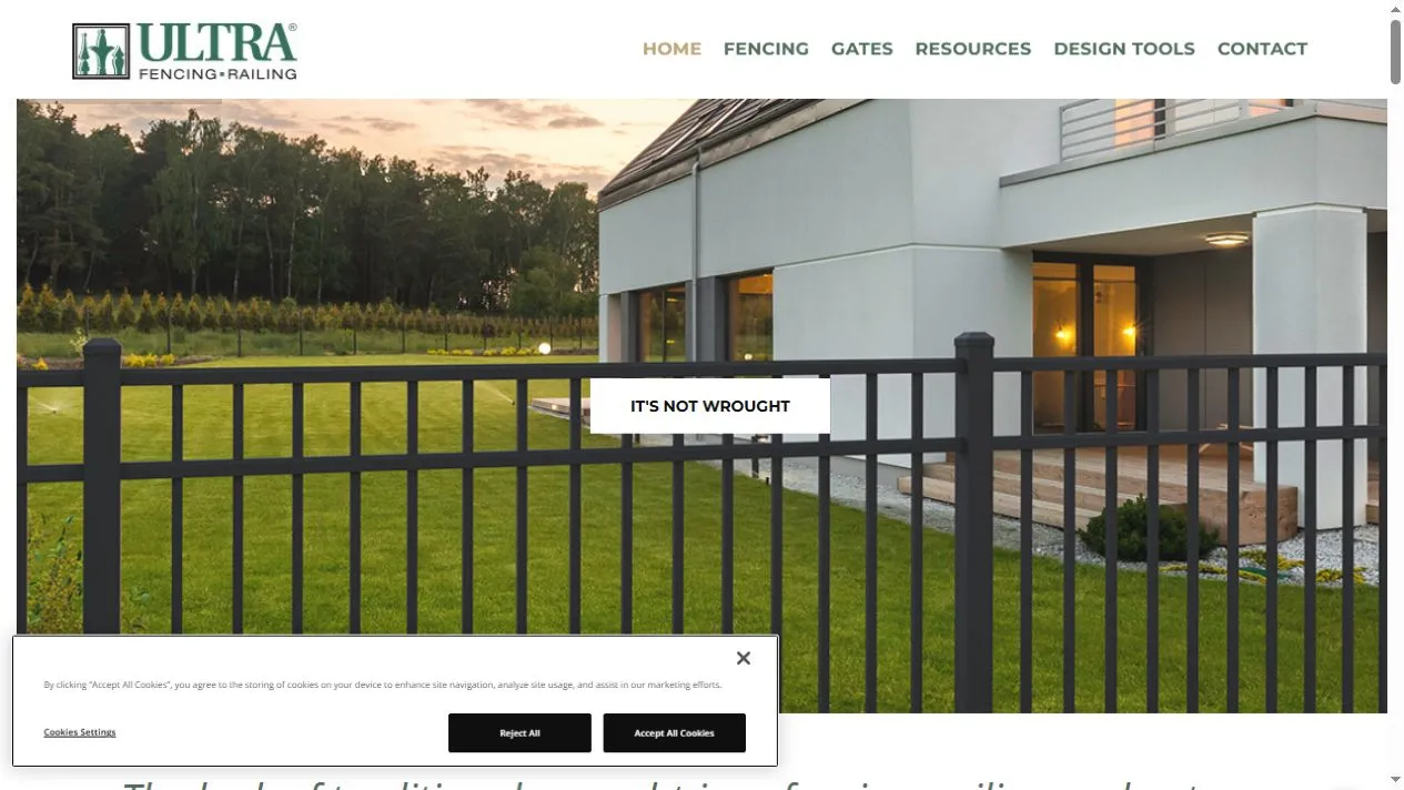 Ultra Aluminum Manufacturing website