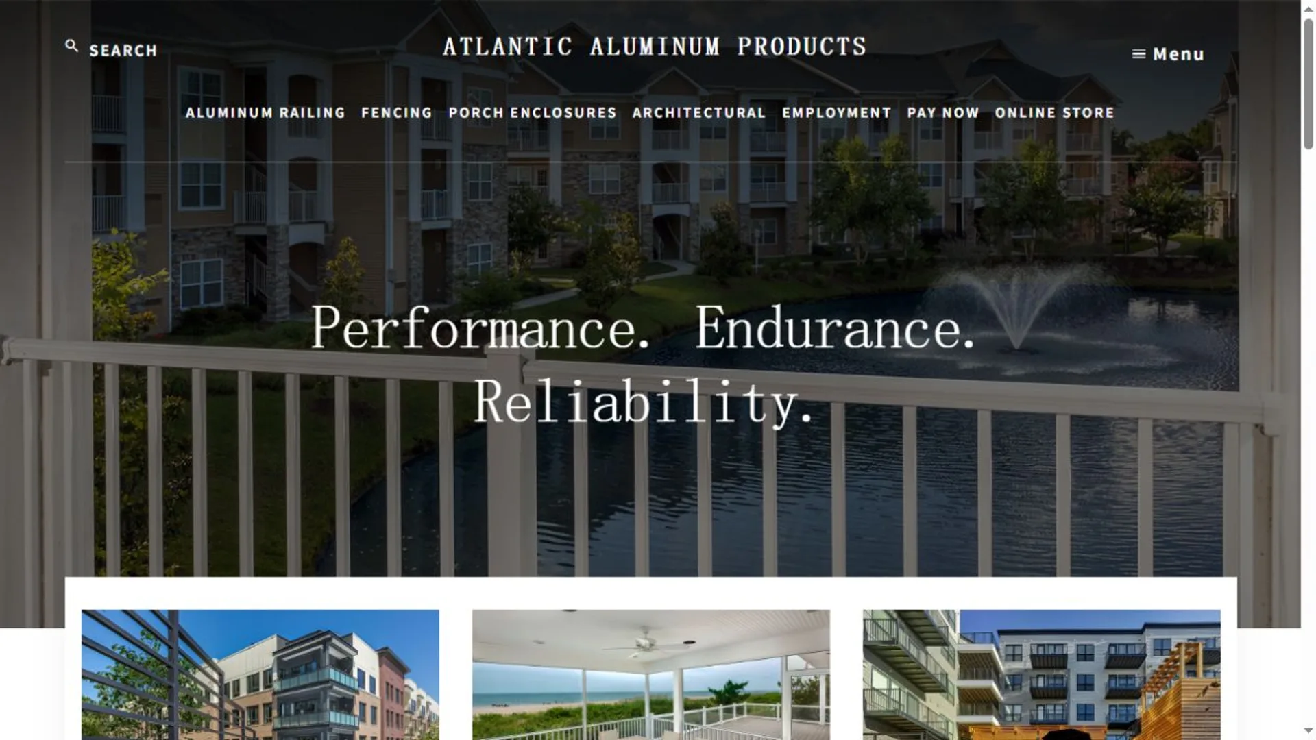 Atlantic Aluminum Products website